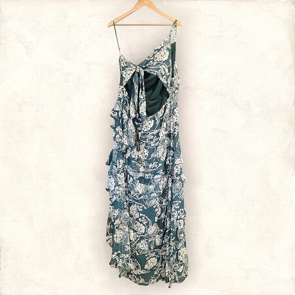 Fashion Nova Green Floral Maxi Dress - Picture 4 of 9